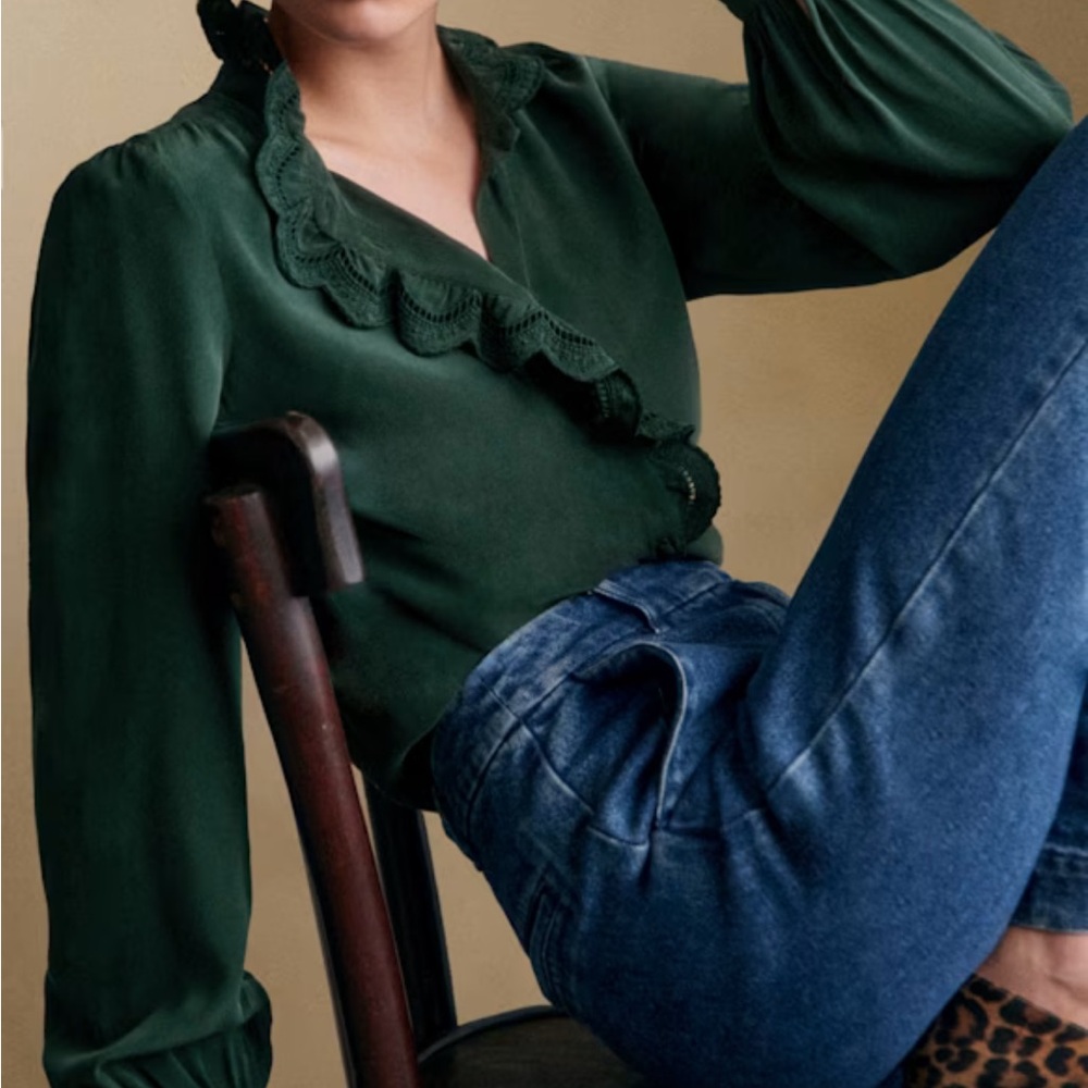 Sezane Chlo Blouse Size 8 (40)